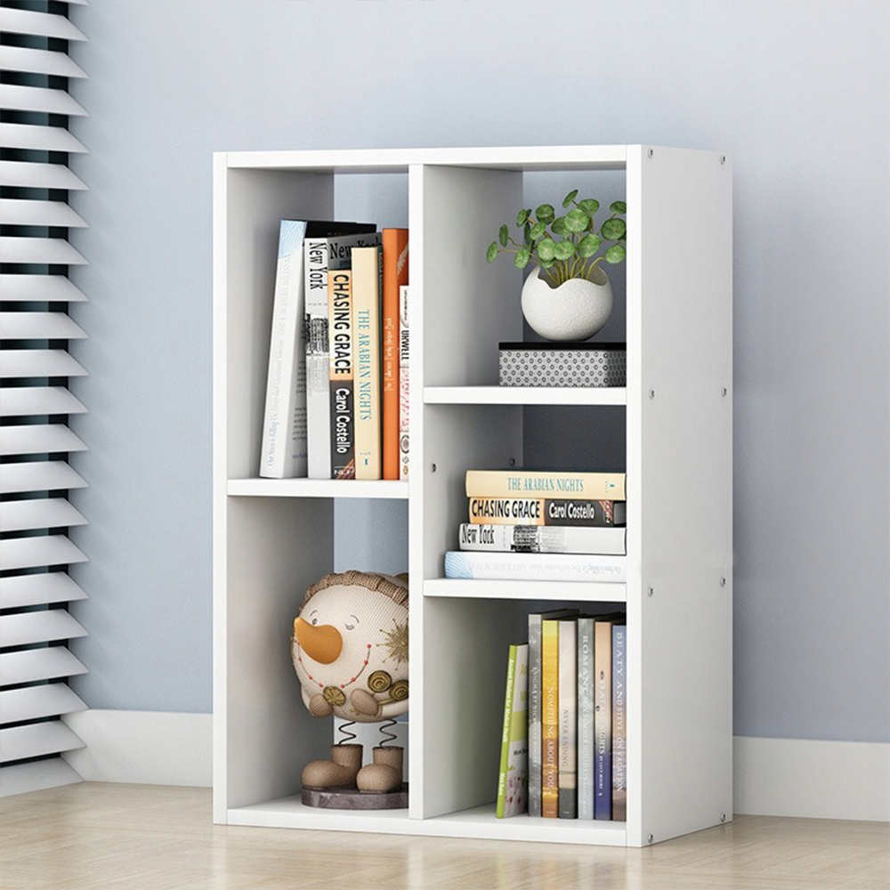 Weißes Bücherregal 80x50 cm – Offenes Regal im skandinavischen Stil, ideal für Bücher und Dekorationen.
