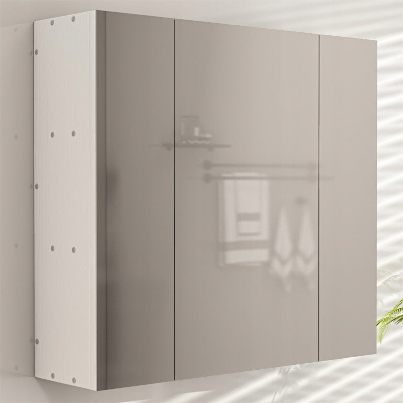Hängender Badezimmerschrank zur Wandmontage mit dreiteiligem Spiegel im modernen Loft-Stil