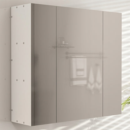 Hängender Badezimmerschrank zur Wandmontage mit dreiteiligem Spiegel im modernen Loft-Stil