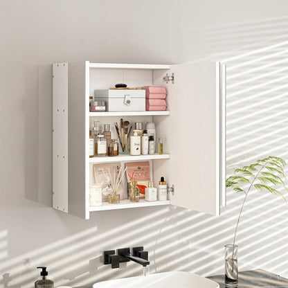 Hängender Badezimmerschrank zur Wandmontage mit dreiteiligem Spiegel im modernen Loft-Stil